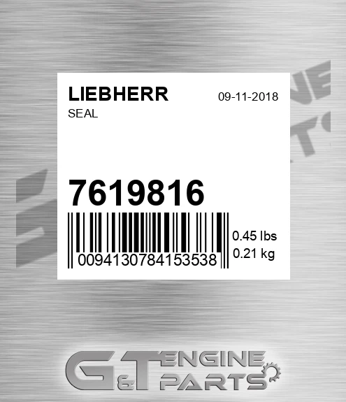 7619816 Seal for LIEBHERR