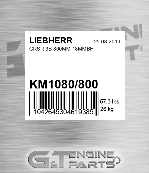 KM1080/800 Grsr 3b 800mm 18mmbh