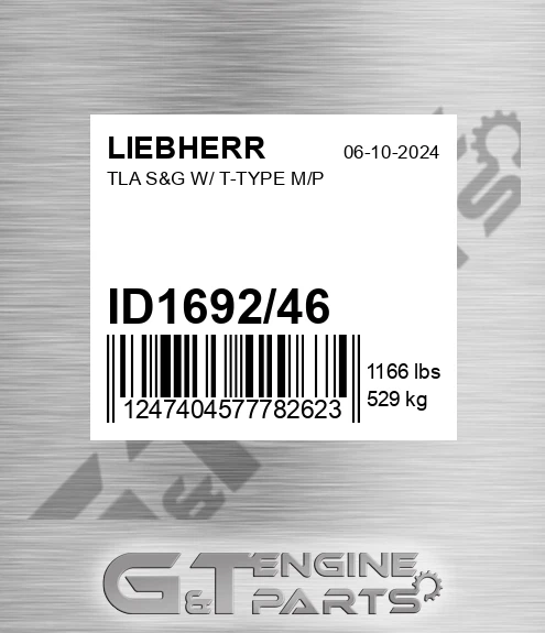 ID1692/46 Tla S&g W/ T-type M/p