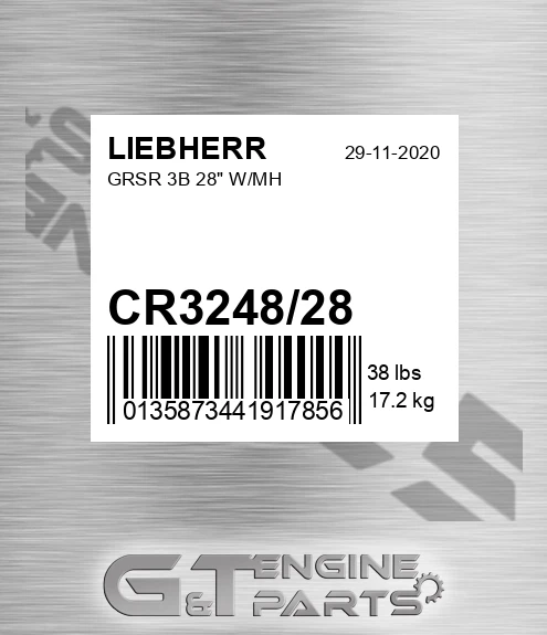CR3248/28 Grsr 3b 28" W/mh