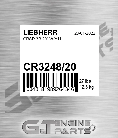 CR3248/20 Grsr 3b 20" W/mh