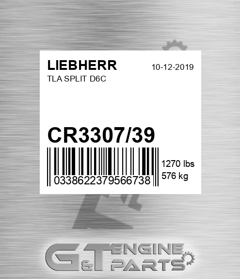 CR3307/39 Tla Split D6c
