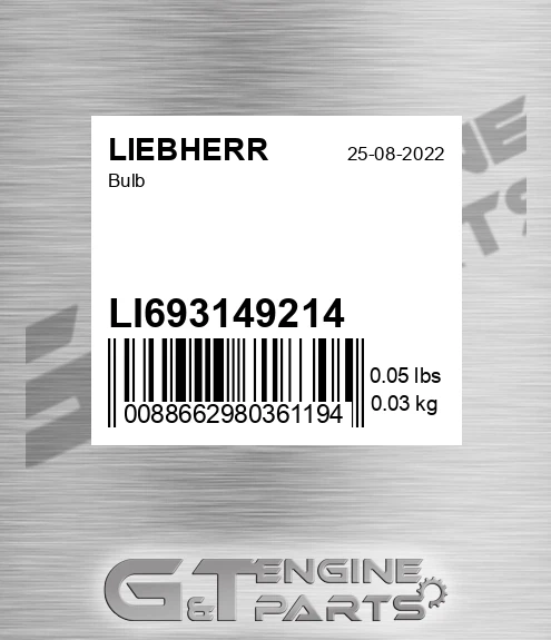 LI693149214 Bulb for LIEBHERR