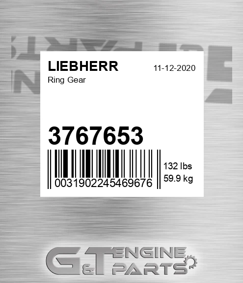 3767653 LIEBHERR Ring Gear