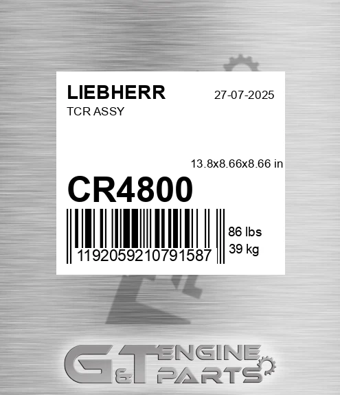 CR4800 Tcr Assy