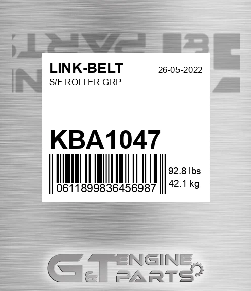 KBA1047 S/f Roller Grp