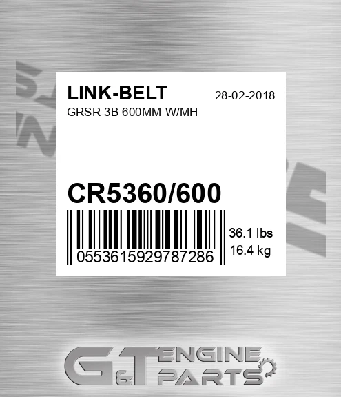 CR5360/600 Grsr 3b 600mm W/mh