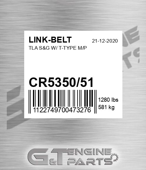 CR5350/51 Tla S&g W/ T-type M/p