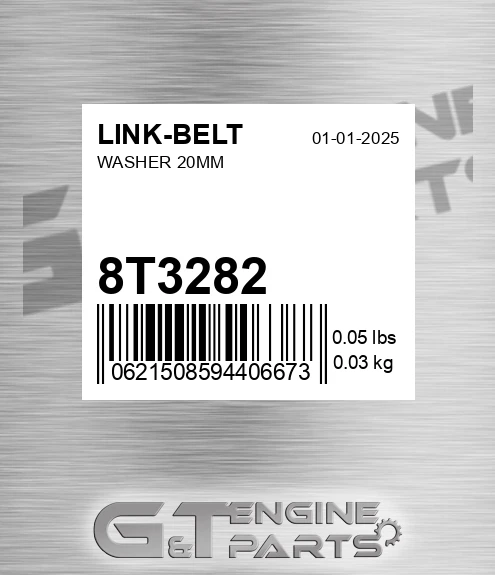 8T3282 Washer 20mm
