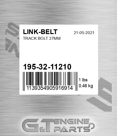 195-32-11210 Track Bolt 27mm