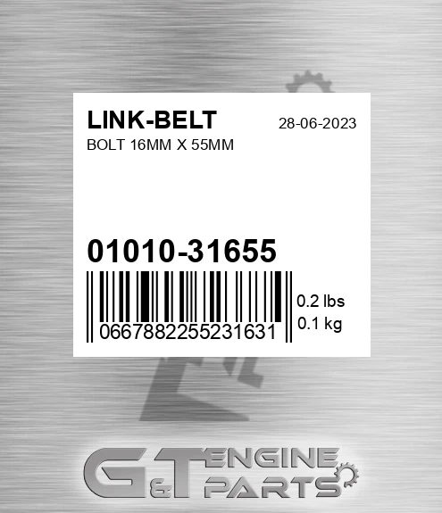 01010-31655 Bolt 16mm X 55mm