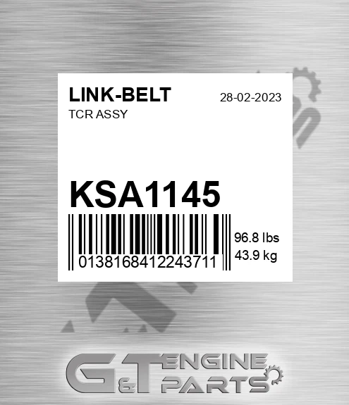 KSA1145 Tcr Assy