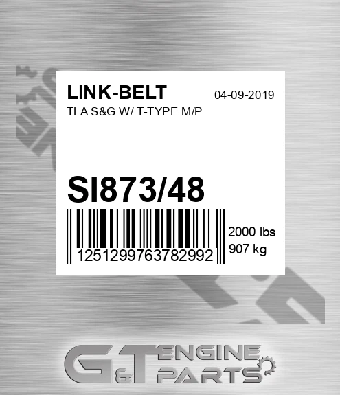 SI873/48 Tla S&g W/ T-type M/p