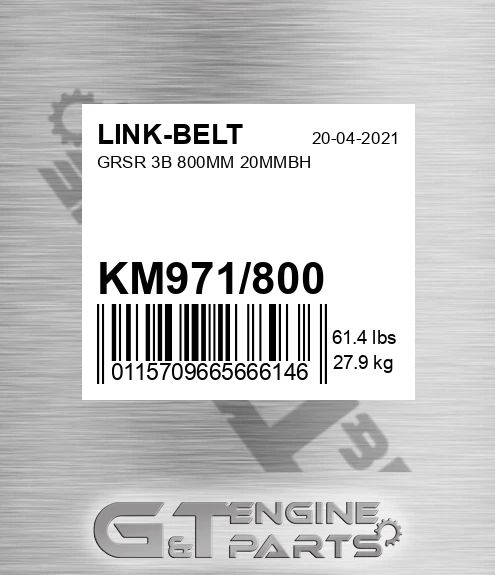 KM971/800 Grsr 3b 800mm 20mmbh