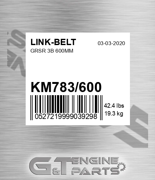 KM783/600 Grsr 3b 600mm