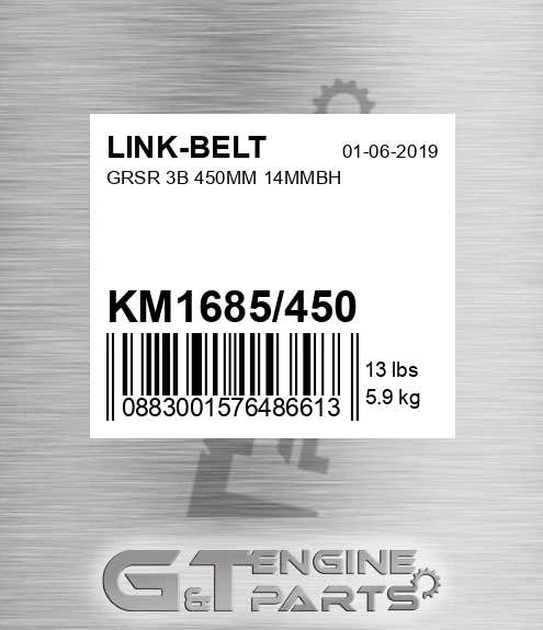 KM1685/450 Grsr 3b 450mm 14mmbh