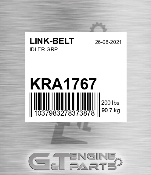 KRA1767 Idler Grp