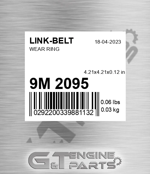 9M 2095 Wear Ring for LINK-BELT