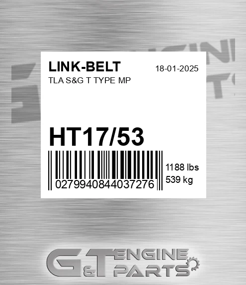 HT17/53 Tla S&g T Type Mp
