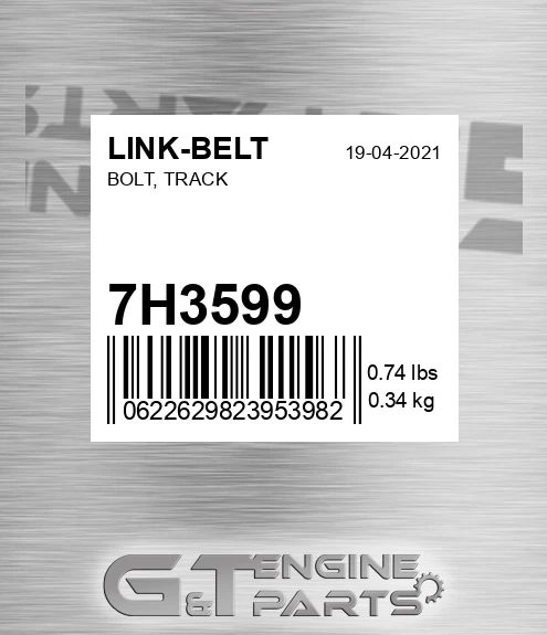 7H3599 Bolt, Track