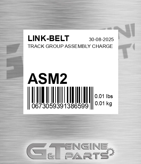 ASM2 LINK-BELT Track Group Assembly Charge