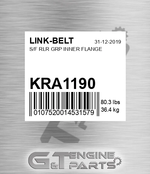 KRA1190 S/f Rlr Grp Inner Flange