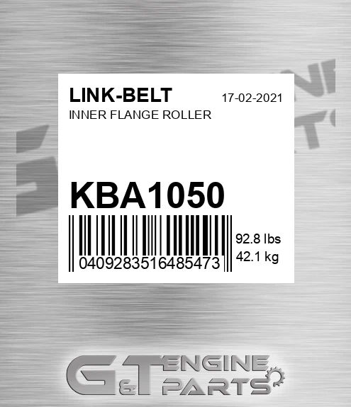 KBA1050 Inner Flange Roller