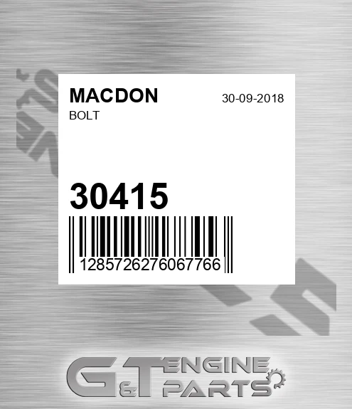30415 MACDON Bolt