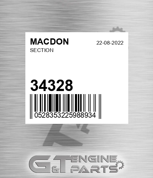 34328 MACDON Section