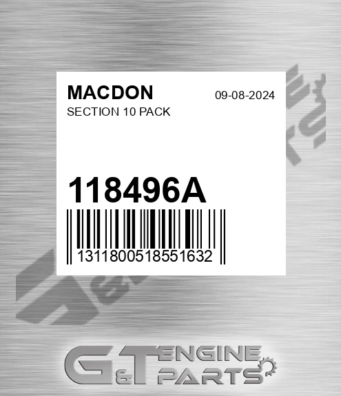 118496A Section 10 Pack