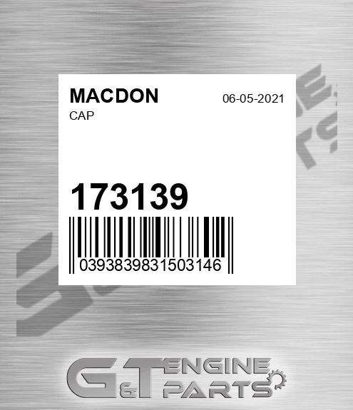 173139 MACDON Cap