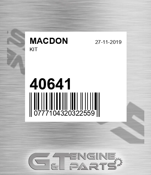 40641 MACDON Kit