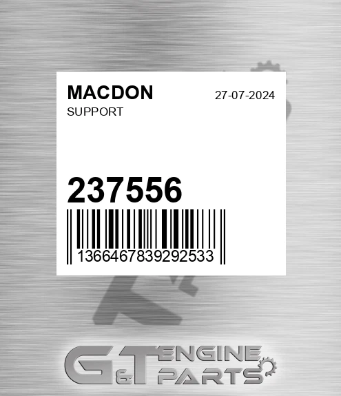 237556 MACDON Support