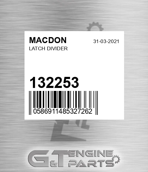 132253 MACDON Latch Divider