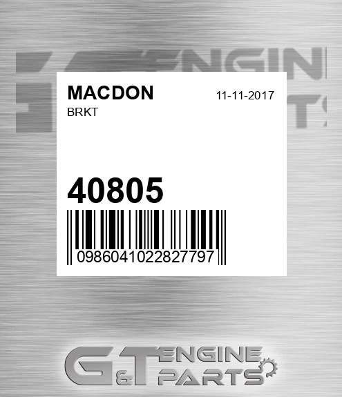 40805 MACDON Brkt