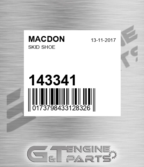143341 MACDON Skid Shoe