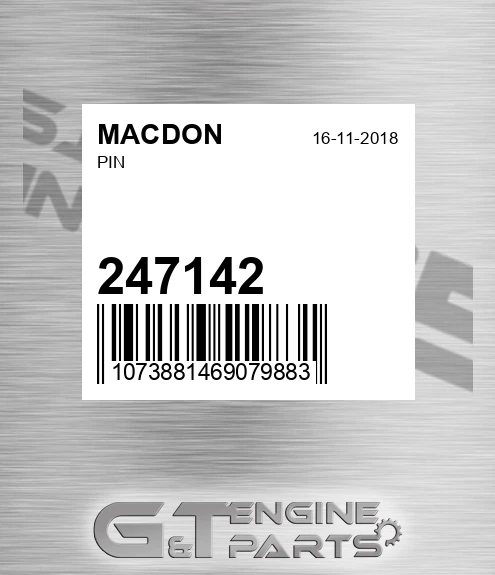 247142 MACDON Pin