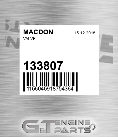 133807 Valve