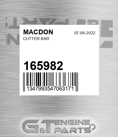 165982 Cutter Bar