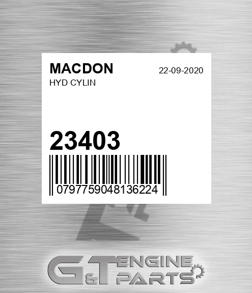 23403 MACDON Hyd Cylin
