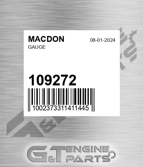 109272 Gauge