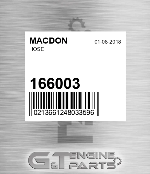 166003 Hose