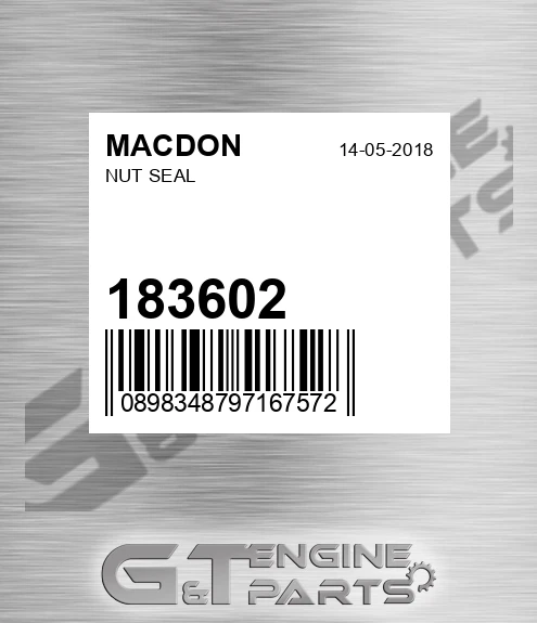 183602 Nut Seal
