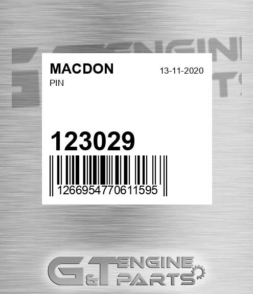 123029 MACDON Pin