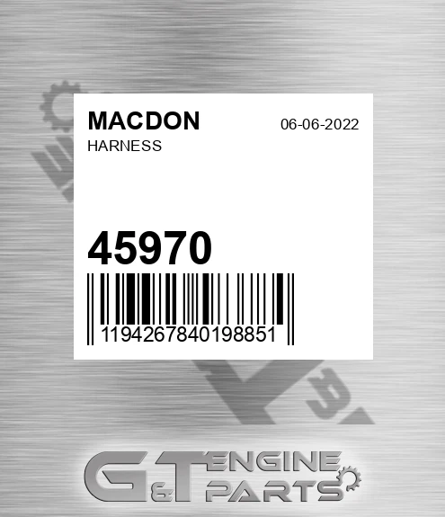 45970 MACDON Harness