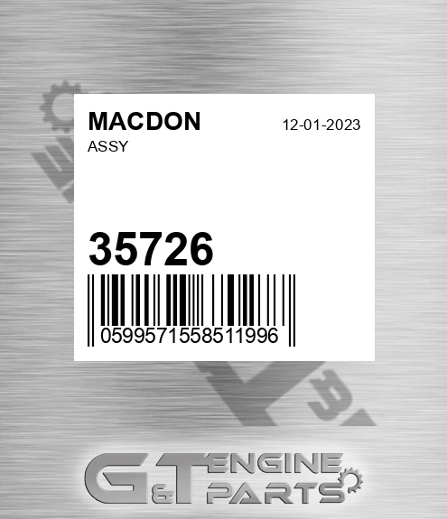 35726 MACDON Assy
