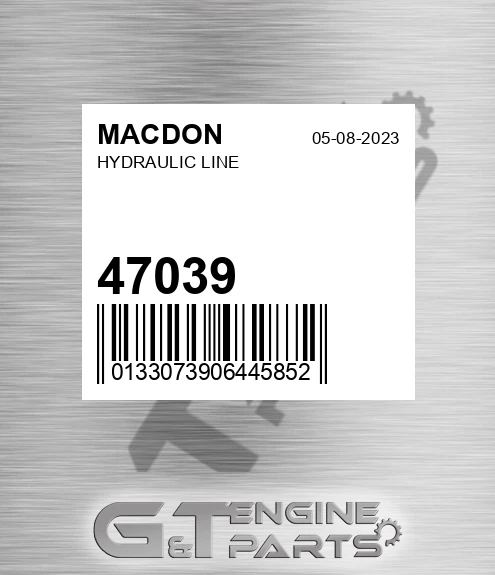 47039 MACDON Hydraulic Line