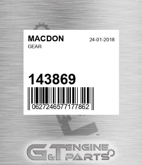 143869 MACDON Gear