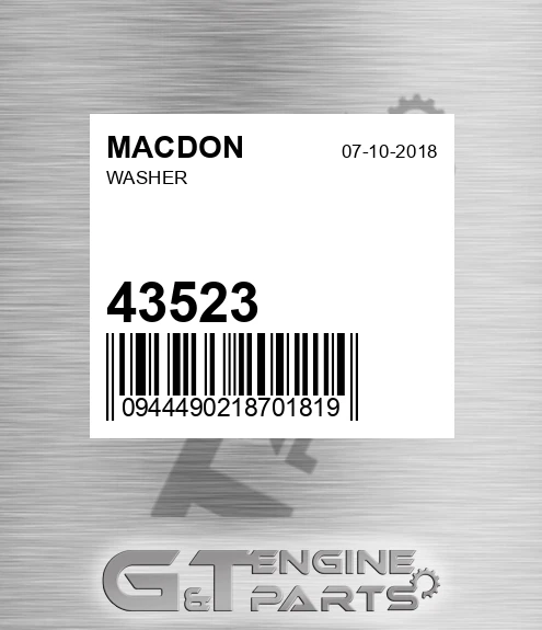 43523 MACDON Washer