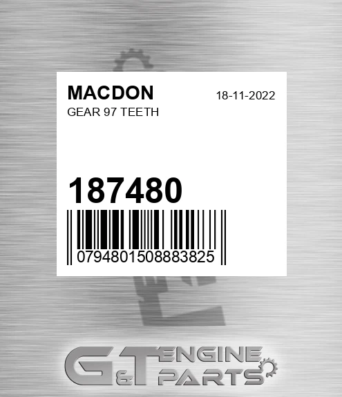 187480 Gear 97 Teeth